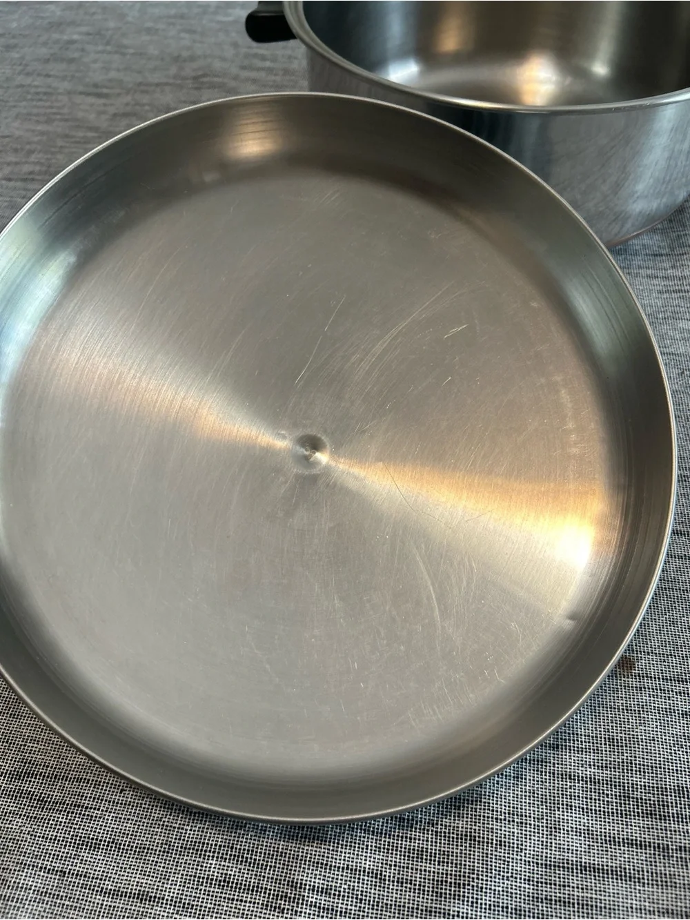 THERMIC RAY By NORRIS LA Stock Pot w/ Lid Set Stainless Steel Copper Bottom USA